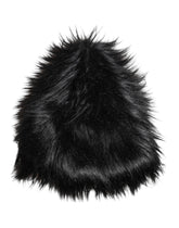 Dolce & Gabbana Black Acrylic Fur Womens Bucket Hat